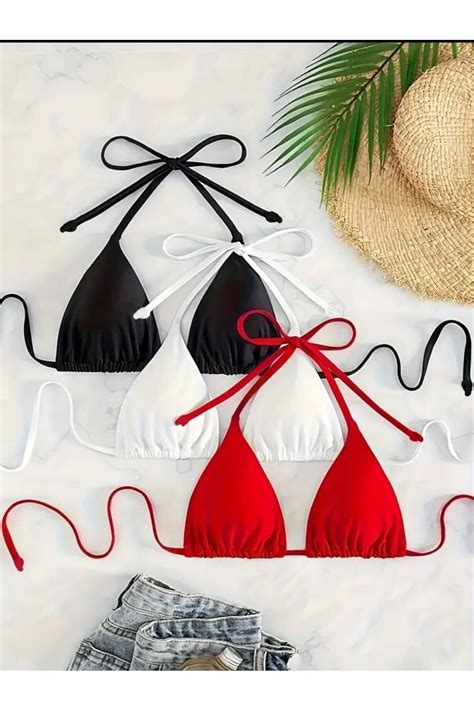 bikinistan 3lü Ayrı Renk Bikini Üstü Set Fiyatı Yorumları