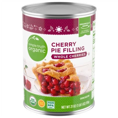 Simple Truth Organic® Cherry Pie Filling Whole Cherries 21 Oz Kroger