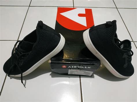 Sepatu Airwalk Original Warna Hitam Fesyen Pria Sepatu Sneakers Di