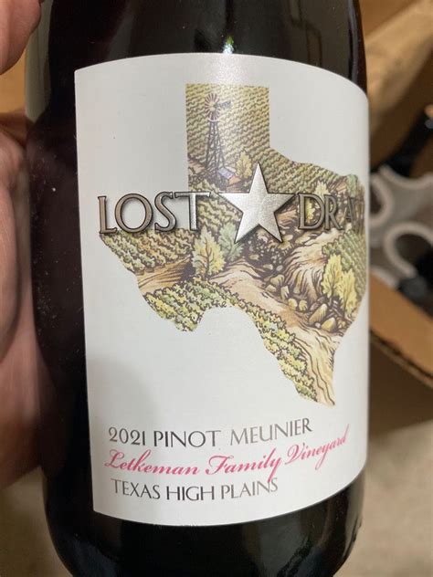 2022 Lost Draw Cellars Pinot Meunier Sparkling Wine USA Texas Texas