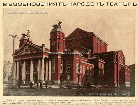 Народният театър - Стара София в снимки и пощенски картички
