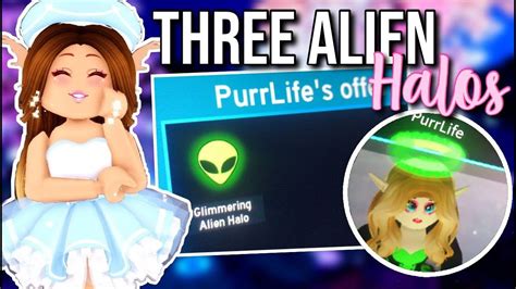 There Are 3 Alien Halos Omg Roblox Royale High Youtube