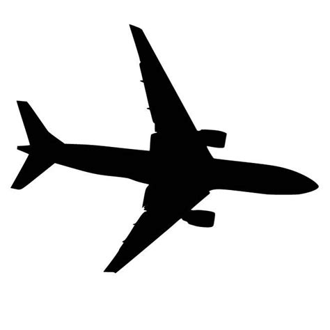 FLYING AIRPLANE SILHOUETTE Ai Royalty Free Stock SVG Vector And Clip Art