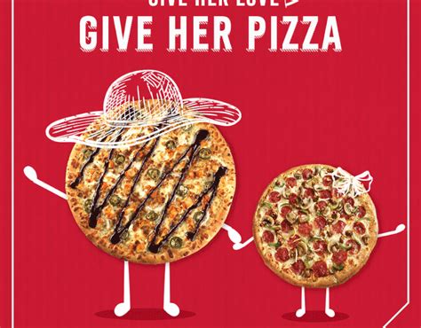 Domino S Pizza Social Media Designs On Behance Food Marketing Design