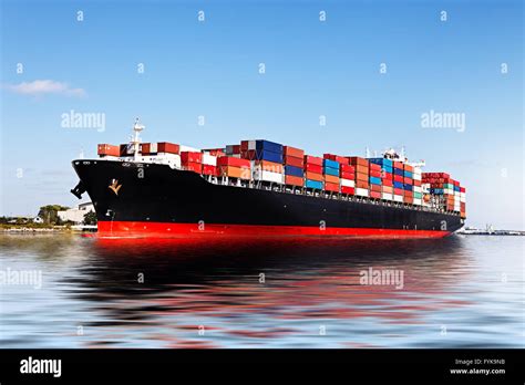 Cargo Container Ship In Port Hi Res Stock Photography And Images Alamy