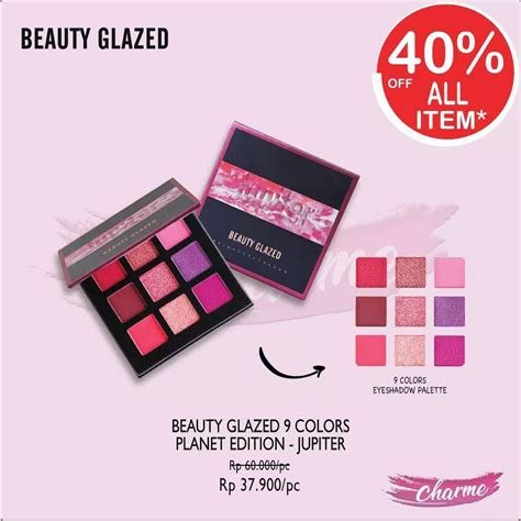 Jual READY ORI Beauty Glazed 9 Colors Warna Eyeshadow Planet