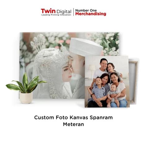 Cetak Foto Kanvas Harga Murah Custom Meteran Twin Digital