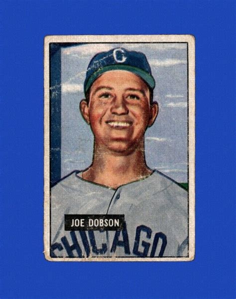 Bowman Set Break Joe Dobson Low Grade Crease Gmcards Ebay