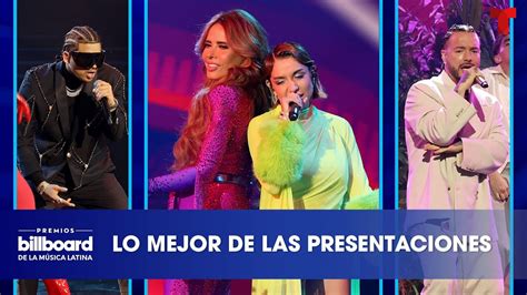 Las Presentaciones Musicales De La Noche De Los Premios Billboard De La