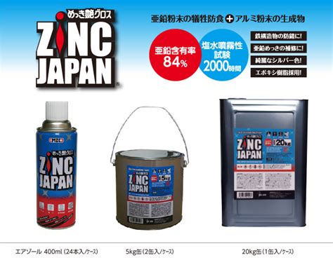 製品のご案内 Zinc Japan Zrc Japan