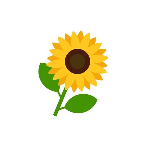 Ilustraci N De Vector De Girasol Aislado Sobre Fondo Blanco