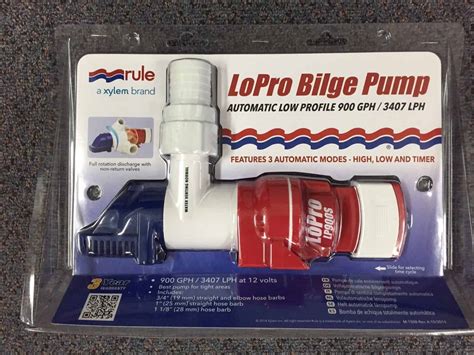 Rule Lopro Automatic Bilge Pump Gph Lph Low Profile Volt Lp S