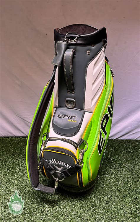 Used Callaway Epic Flash Tour Staff Golf Carry Bag White Green