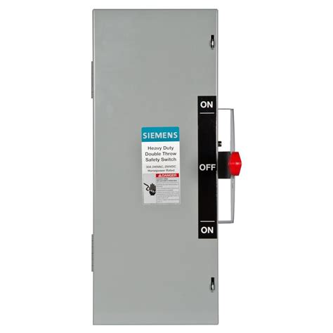 Eaton 100 Amp 120240 Volt 24000 Watt Non Fused General Duty Double Throw Safety Switch