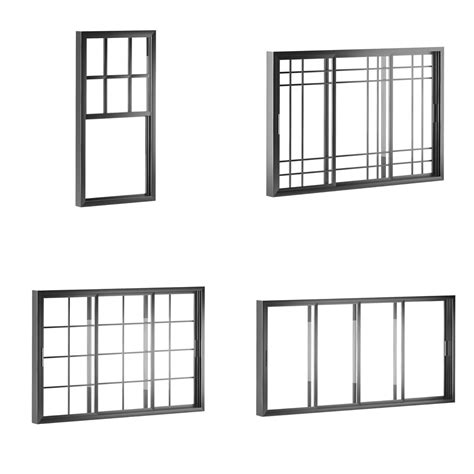 3d Aluminum Sliding Windows Turbosquid 1817386