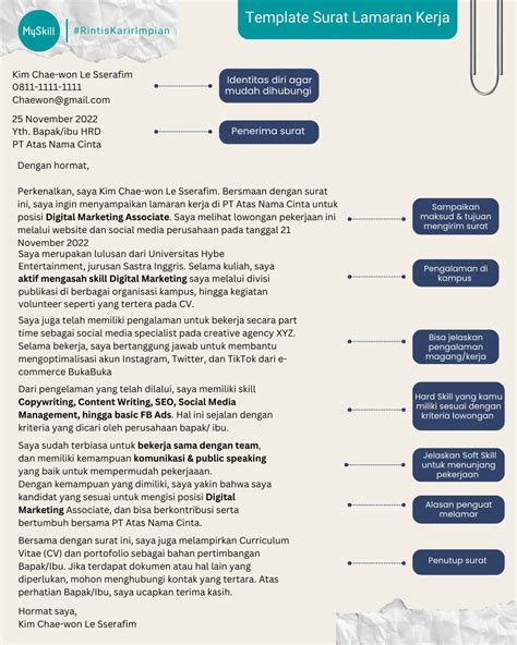 MySkill Si Paling Belajar On Twitter TEMPLATE SURAT LAMARAN