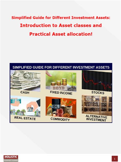 Simplified Guide For Different Investment Assets Pdf