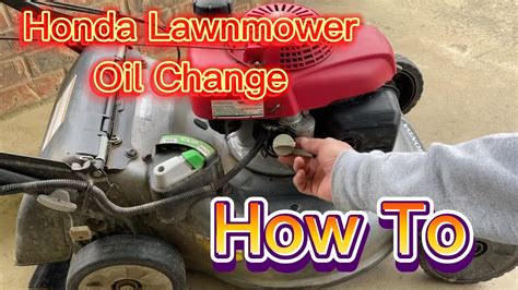 Honda Lawnmower Oil Replacment Honda Oil Mower Gcv Lawn C