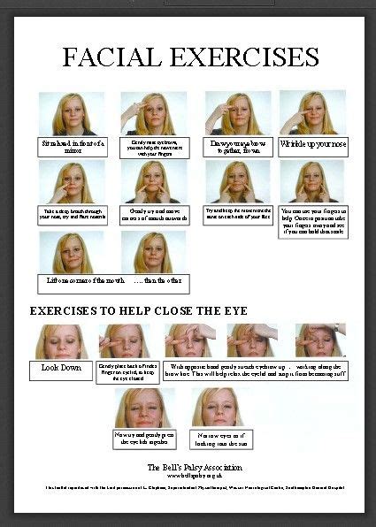 Facial Exercises For Bell S Palsy The Bell’s Palsy Association Uk This