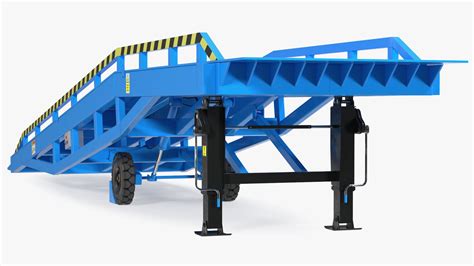 Mobile Loading Dock Ramp Blue 3D Model $69 - .3ds .blend .c4d .fbx .max ...