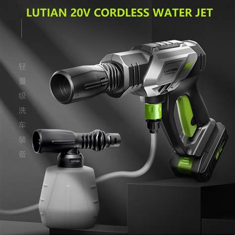 Lutian V Cordless Water Jet Wireless High Pressure Car Washing Spray