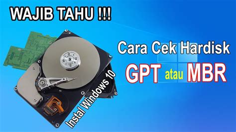 2 Cara Melihat Partisi Harddisk MBR Atau GPT YouTube