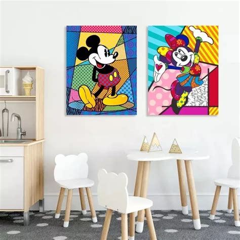 2 Set Pintura De Diamantes 5d Diy Niños Mickey Minnie Cuotas sin interés