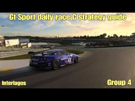 Gt Sport Daily Race C Strategy Guide Group Interlagos Non