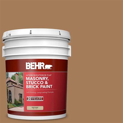 BEHR 5 Gal S280 6 Hazel Flat Interior Exterior Masonry Stucco And