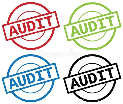 Audit Round Green Sign Stock Vector Illustration Of Colorful 81366491