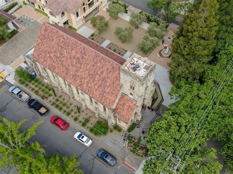 Premium Photo Aerial View Of St Helena Roman Catholic Church Historic