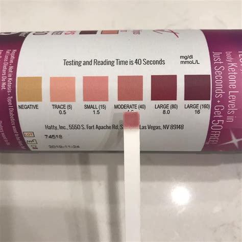 Ketone Strips Color Chart Meaning Ponasa