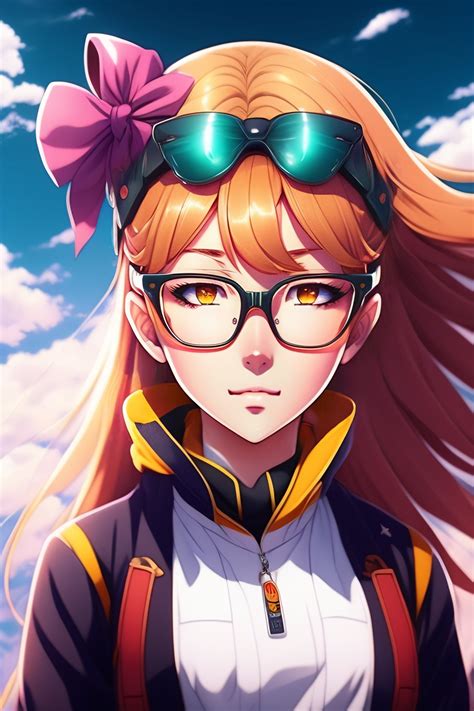 Lexica 1girl Blonde Round Glasses Forehead Anime Style Evangelion Survival