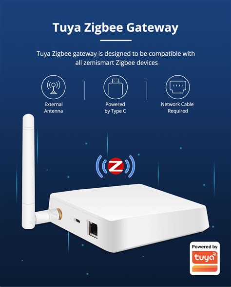 Zemismart Matter Zigbee Homekit Zigbee Tuya Zigbee Hub With Antenna