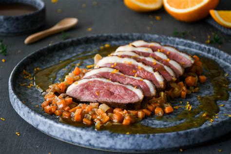 Magret De Pato Con Verduras Y Salsa De Naranja Receta De Cocina F Cil