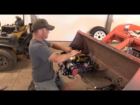 Fabricating A Winch On The Kubota Bx D Tractor Youtube