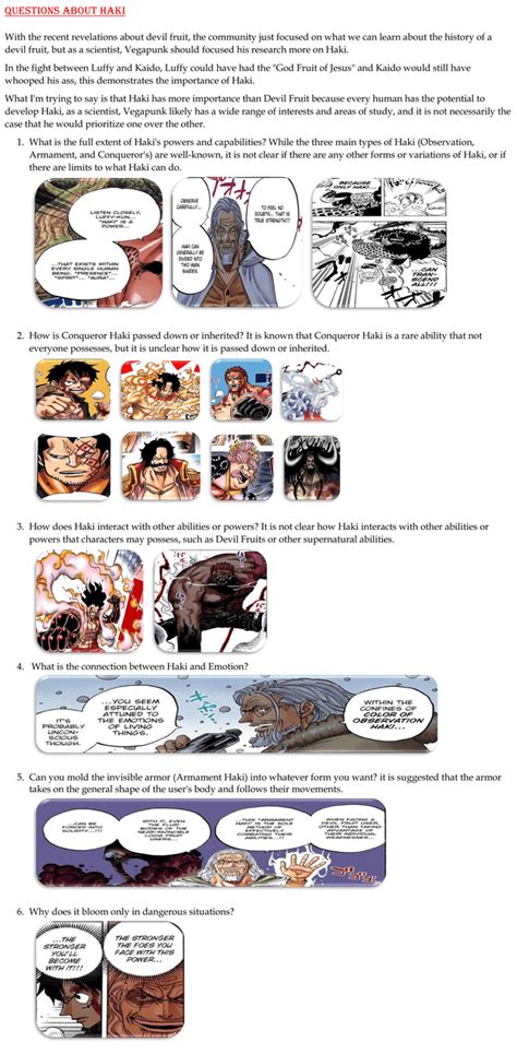 Questions about Haki : r/OnePiece