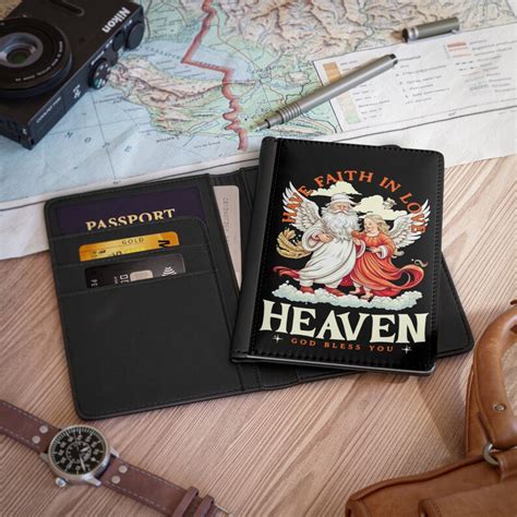 Heaven Passport Holder Faith And Love In Heaven Passport Etsy