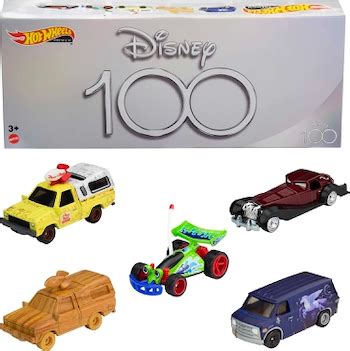 Hot Wheels Disney Five Car Set Features Pizza Planet Truck Cruella De Vil S Car Mousesteps