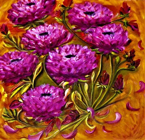 Spanish Flowers Painting by Cozma Mihaela