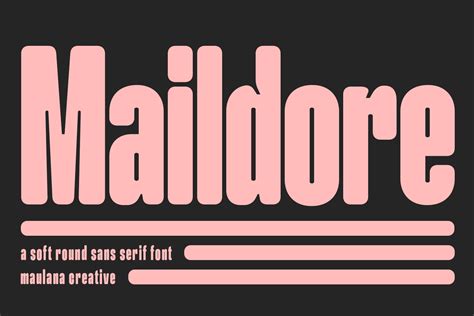 Maildore Soft Round Sans Serif Font - Design Cuts