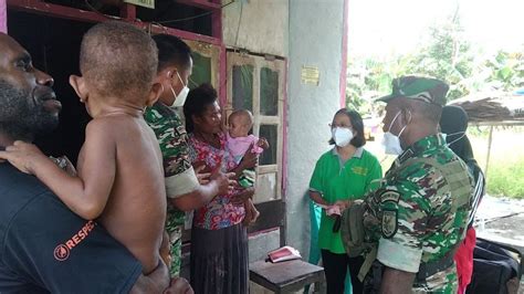 Peduli Dengan Anak Stunting Di Wilayah Binaan Danramil 1710 07