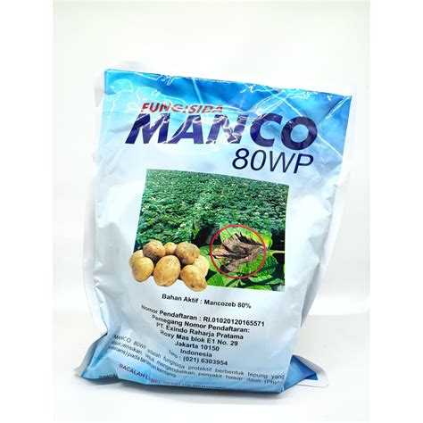 Jual Fungisida Manco 80 WP 1kg Mancozeb Biru Shopee Indonesia