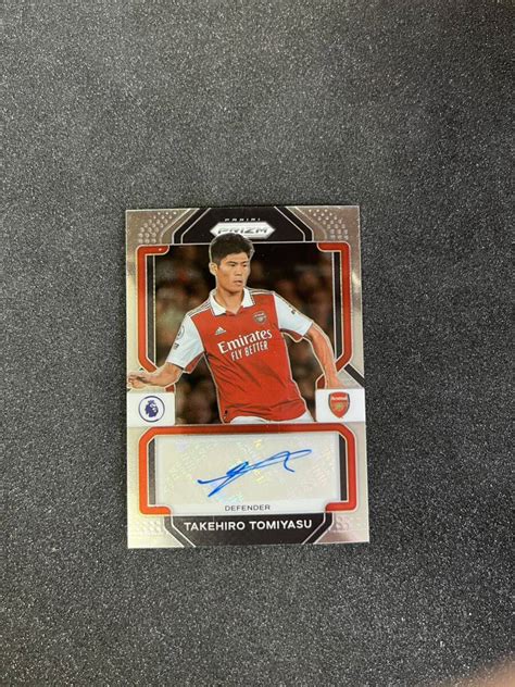 冨安健洋 2022 23 Panini Prizm Epl Takehiro Tomiyasu Auto Arsenal 直筆サインカード