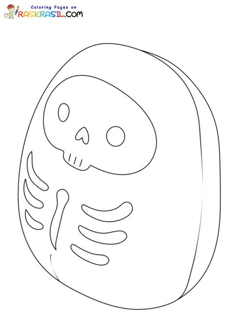 Halloween Squishmallow Coloring Pages