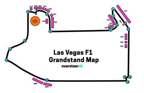 Las Vegas F1 Grandstands Best Seats Tickets Seat Plans