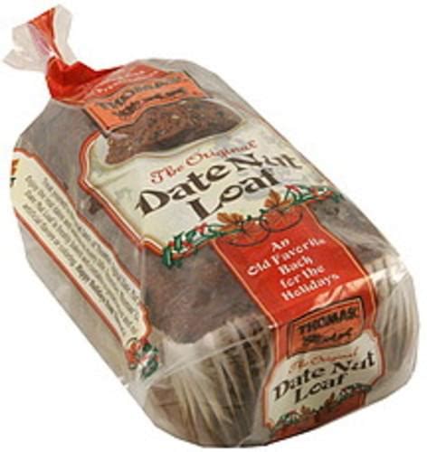 Thomas The Original Date Nut Loaf 16 Oz Nutrition Information Innit