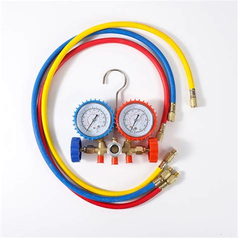 4 Way Manifold Gauge For R22 R32 R410 R134A Refrigeration Digital