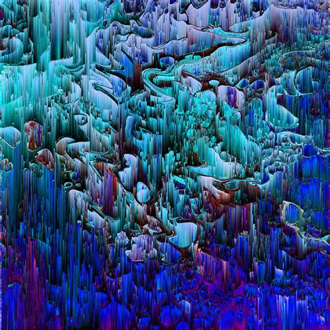 I'm No Glitch - Abstract Pixel Art Digital Art by Jennifer Walsh - Pixels