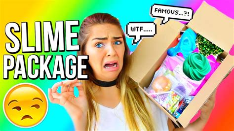 Slime Package Unboxing From Famous Etsy Slime Shop Mermaid Slimez